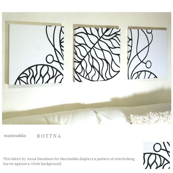 楽天市場 ファブリックパネル アリス Marimekko Bottna 40 40cm 3枚セット ホワイト マリメッコ ボットナ リビング 店舗 プレゼント ギフト シンプル デザイン アリス楽天市場店