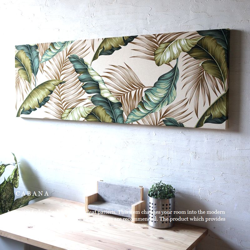 楽天市場】ファブリックパネル POKAI ライトグリーン系 120×40cm