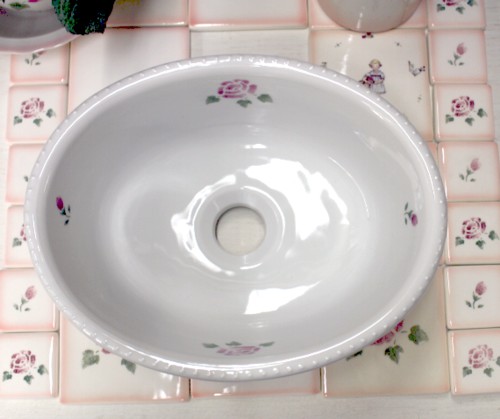 楽天市場】マニーローズ /マニーローズ陶器製 シンクS オーバル 洗面