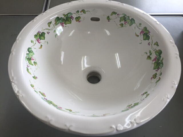 楽天市場】マニーローズ /マニーローズ陶器製 シンクS オーバル 洗面