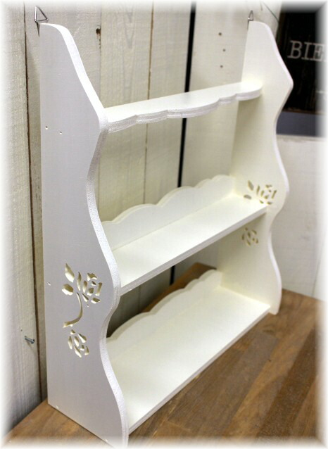 アリスの時間 プリンセスシリーズ　木製　二段ラック　ローズ アリスの時間 プリンセスシリーズ 木製 二段ラック ローズ