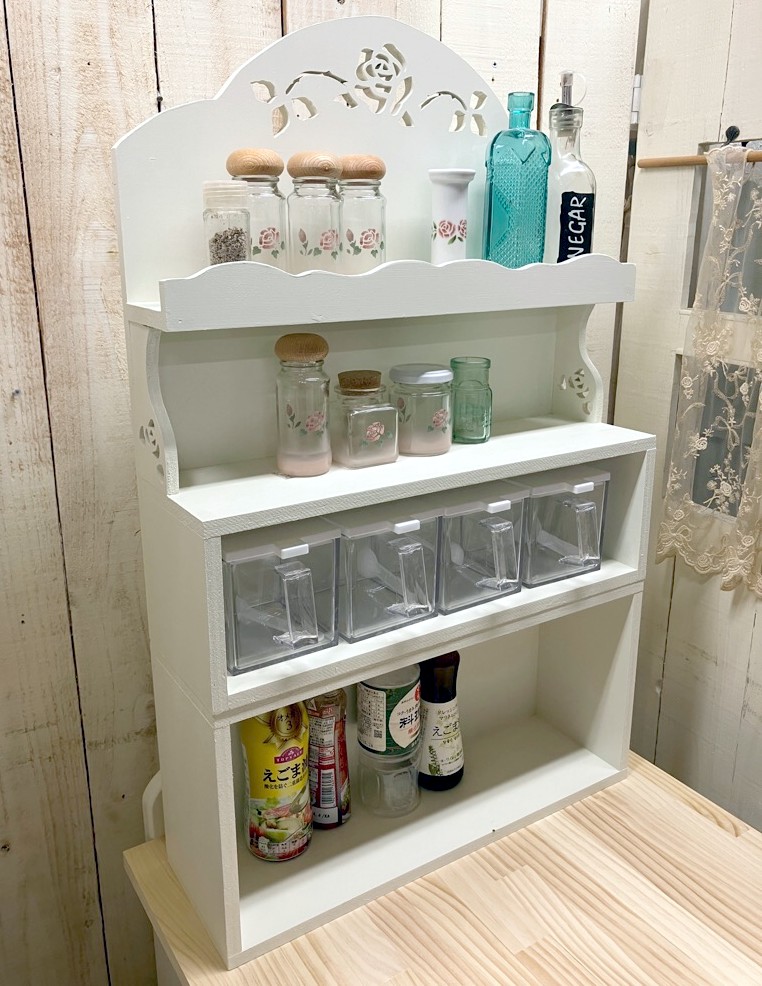 楽天市場】キッチンラック ローズLL 【アリスの時間】☆ : アリスの