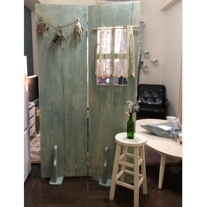 国産杉)板壁パーテーション (ノーマルバージョン)ホワイト木製 間仕切り