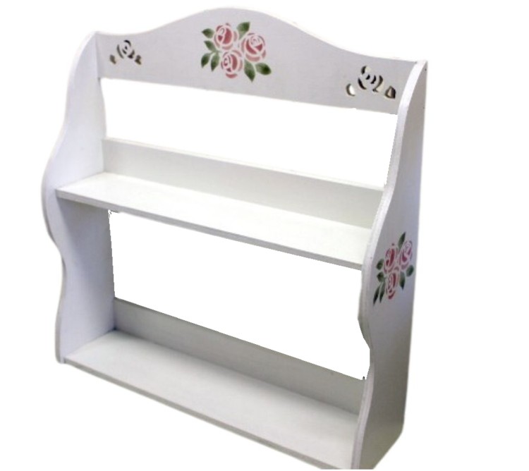 アリスの時間 プリンセスシリーズ　木製　二段ラック　ローズ アリスの時間 プリンセスシリーズ 木製 二段ラック ローズ アリスの