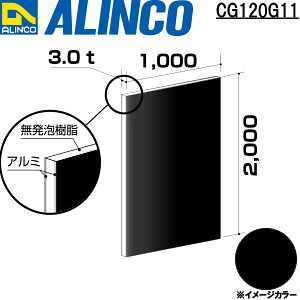 【エントリーで尖んがり10倍!】ALINCO/アルインコ 軽銀練りあわせる板 ３Ｘ２０００Ｘ１０００ 黒いこと 品番：CG120G11