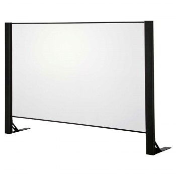 豊國工業 飛沫ガードアクリルパネル 片面用単体 H1000×W1500mm HG-AK1510-B ブラック|aline