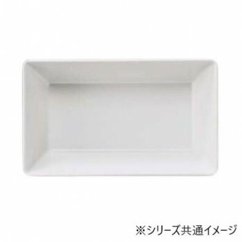 福井クラフト メラミン50糎長角深盛皿白いこと 51354000