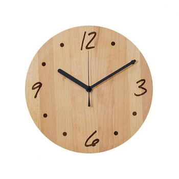 Latree ラトレ TIME ひと休み ウォール時辰儀 丸moji ♯BE 砂浜 PL1TIM-0041250-BEOL インテリア・寝具・収納-置き時計・掛け時計-掛け時計