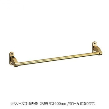 シロクマ フラットタオル掛 600mm クローム BT-40|aline