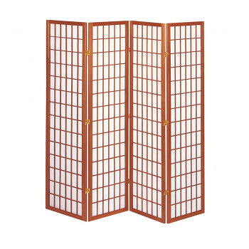 弘益(KOEKI) UTILITY 和風衝立4連 ブラウン JPL1804BR|aline