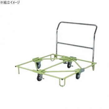 サカエ 樹脂パレット台車 フロアストッパー付 1105×1245×912mm SC-110FT|aline