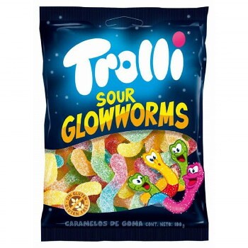Trolli(トローリ) サワーグローワームス 100g×16個セット