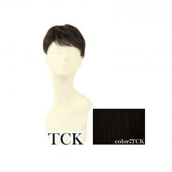 プリシラ  成人男性用5分ウィッグ レイヤーショート 耐熱 黒茶黒いこと GB-22-TCK