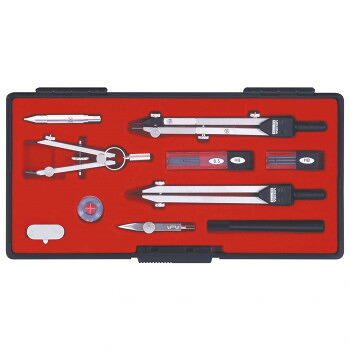 KD型機械製図器 SE 12品組B 1-730-7024