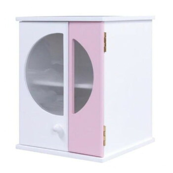 ペット仏壇 手元供養 メモリアルBOX L ホワイトピンク H29.5cm 060624｜aline