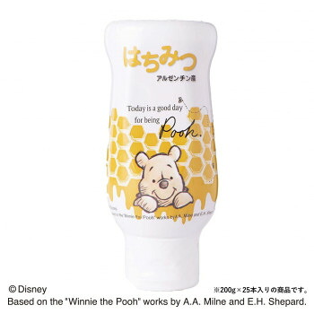 クインビーガーデン ディズニー くまのプーさん アルゼンチン産純粋はちみつ 200g&times;25本｜aline 14,374円