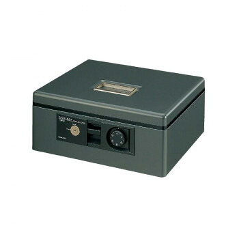 コクヨ 手提げ金庫 ダイヤル付き型 A4(1号) ダークグレー CB-11DM|aline