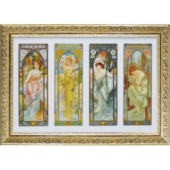 ART FRAMES アルフォンス ミュシャ 時の流れ　AM-18001
