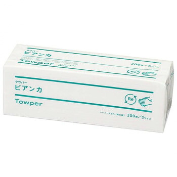 ペーパータオル タウパービアンカS 200枚×35入り口・入口 77259