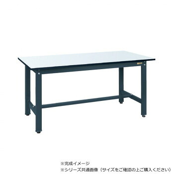 サカエ 実験用中量作業台 メラニン天板 ダークグレー 1800&times;750&times;740mm CSM-187D｜aline