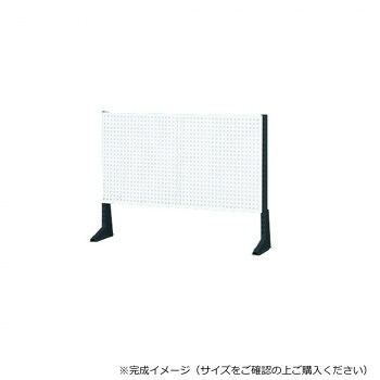 サカエ 極点型架台 パンチングパネル付 900×65×660粍 パール白いこと KP-L90PW