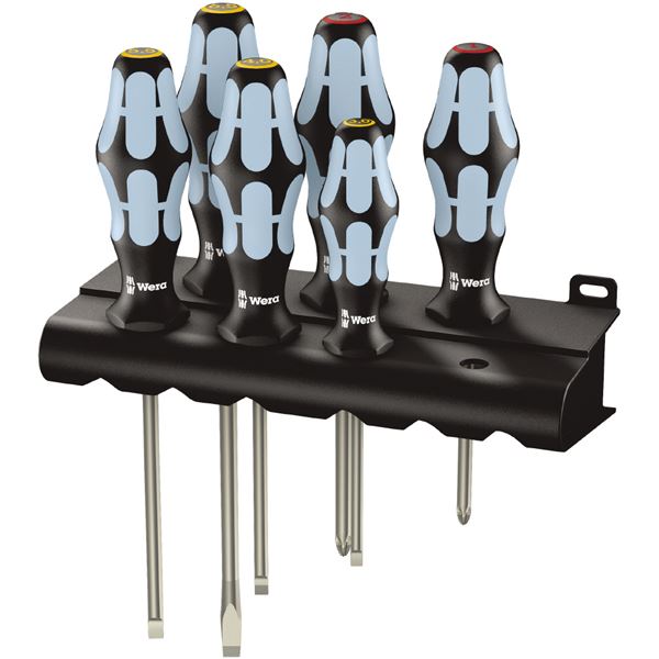 WERA ヴェラ ステンレス製 ドライバーセット プラス マイナス 6本組 032060 工具 ツール DIY 作業工具 道具｜aline