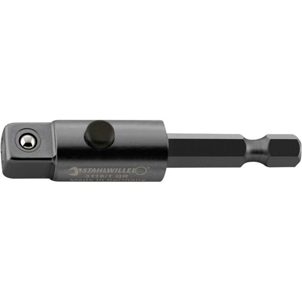 STAHLWILLE スタビレー 1/4HEX 3/8SQ ソケットアダプター 全長50mm 3216/1QR 工具 ツール DIY 作業工具｜aline