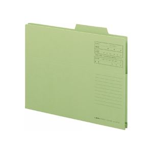 （まとめ） ライオン事務器持出しフォルダー A4 緑 A4-APF-K 1セット（10冊） 【×3セット】