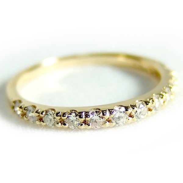 楽天市場】ダイヤモンド リング ハーフエタニティ 0.3ct K18 イエロー