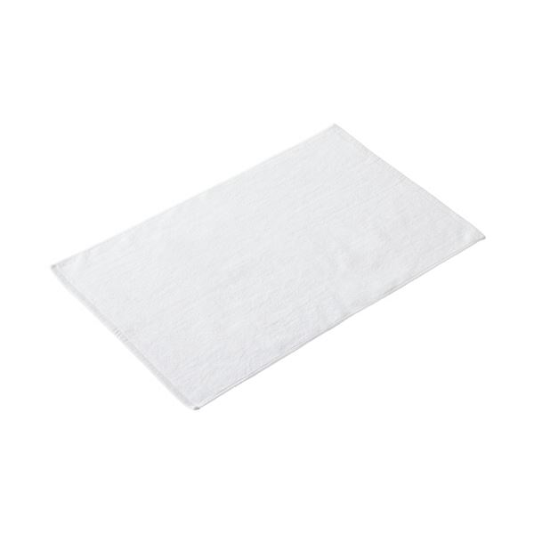 （まとめ） オーミケンシ バスマット大判45×70cm ホワイト 1枚 【×10セット】 6,930円