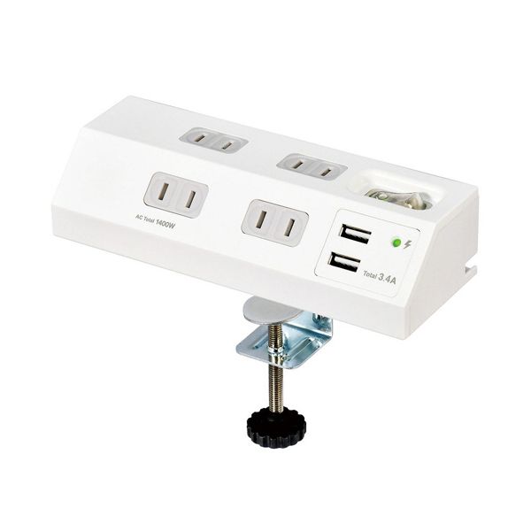 楽天市場】(まとめ）エレコム OAタップ4個口 T-ECOH3430NM 3m【×2