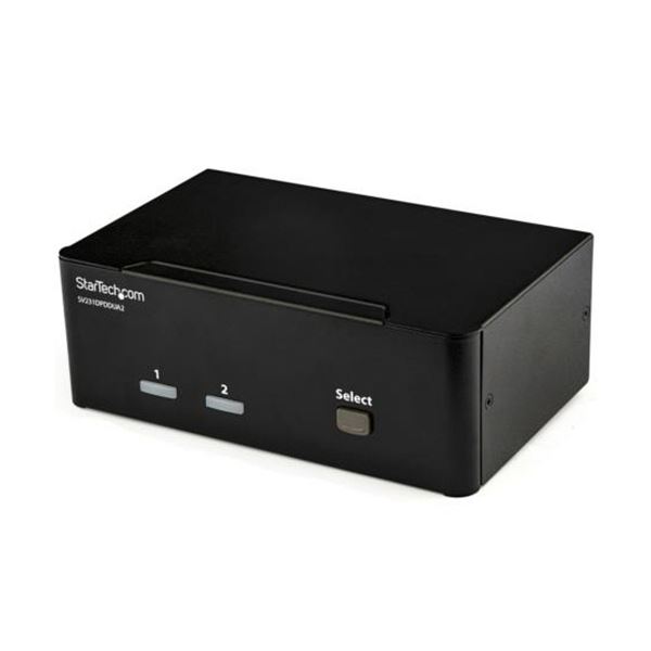 StarTech.com 2界面DisplayPortデュアル管する相応うKVM取り替えっこ 黒いこと SV231DPDDUA21台