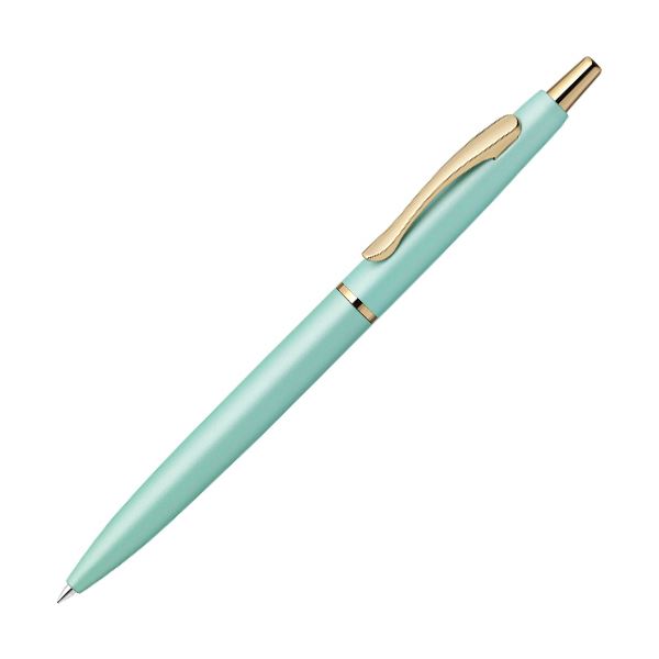 （まとめ） ゼブラエマルジョンボールペン フィラーレef 0.5mm 黒 （軸色：ブルーグリーン） P-BAS86-BG 1本 【×3セット】