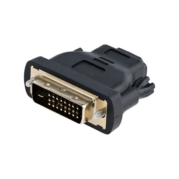 （まとめ） StarTech.com HDMI-DVI D変換アダプタ メス／オス ブラック HDMIDVIFM 1個 【×3セット】