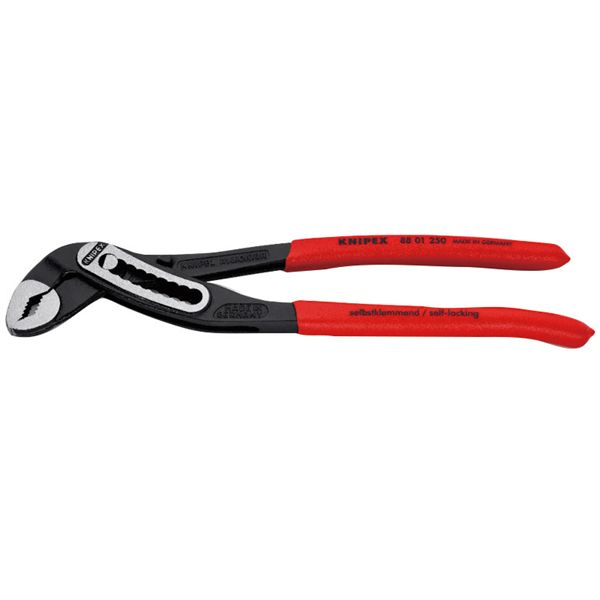 KNIPEX クニペックス アリゲーター ウォーターポンププライヤー 滑り止めプラスチックコーティング 全長250mm 8801-250 工具