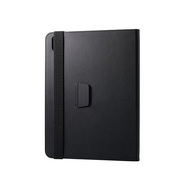エレコム 11インチiPad Air(M3/M2) フラップケース 衝撃ガード ベルト付 2アングル 軽量 ブラック TB-A25MPLF2BK