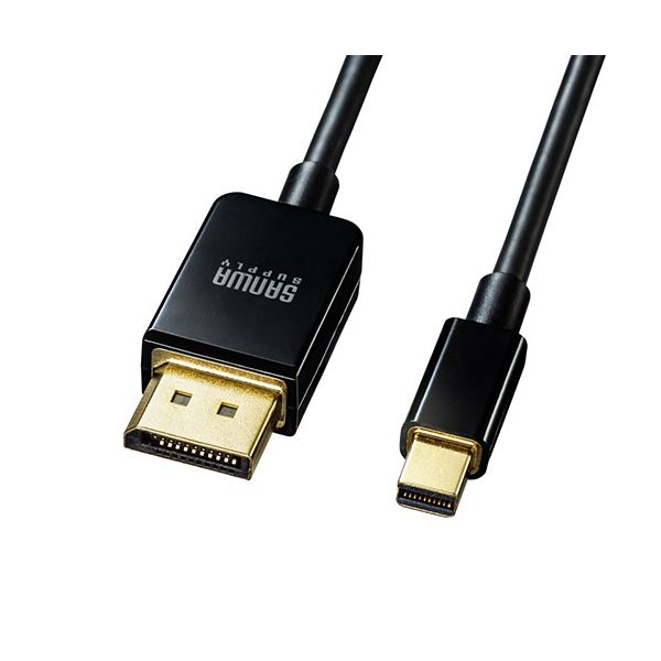 サンワサプライ ミニDisplayPort変換ケーブル （Ver1.4） ブラック 1m KC-DPM14010 1本