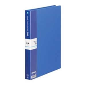 （まとめ）テージー 名刺ホルダー NC-502-02 A4S 500名 青【×3セット】