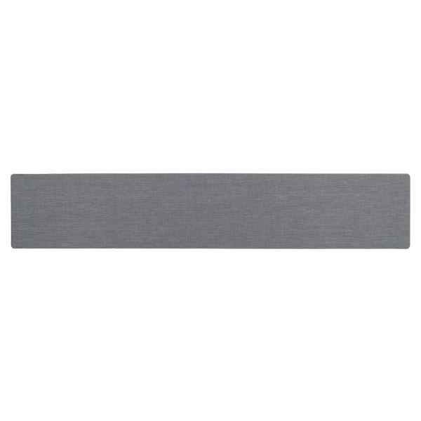 【3個セット】 アール 拭ける テキスタイル風キッチンマット 約45×240cm グレー TK-006|aline