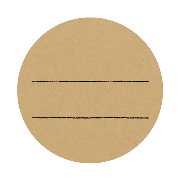 （まとめ） ササガワ手書きPOP用カード 丸型 クラフト 16-341 1パック（10枚） 【×10セット】