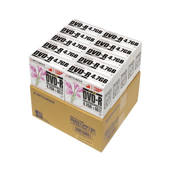 三菱化学媒体 パソコン資料用ヴィデオディスク-R 100枚入 DHR47JPP10C