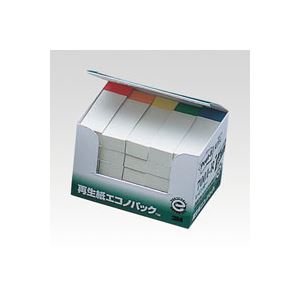 （まとめ） 住友スリーエム ポストイット(R) エコノパック(TM)製品シリーズ 25個入り 横15×縦50mm 7001-R 白（色帯混色） 25個入 【×3セット】