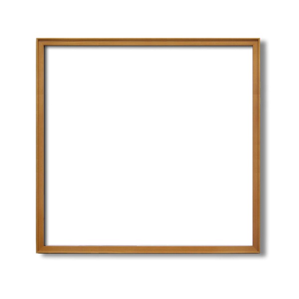 〔 角額 〕高級木製正方形額 600角 600×600mm チーク 壁掛けひも アクリル付き 9787 フレーム 額縁 額|aline