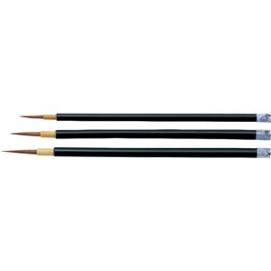 (まとめ)アーテック 日本画筆/描画用具 【面相筆 中】 イタチ毛 【×10セット】
