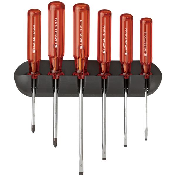 PB SWISS TOOLS 244 ドライバーセット ホルダー付 6本組 工具 ツール DIY 作業工具 道具 ドライバー|aline