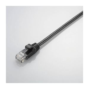 (まとめ)エレコム やわらかLANケーブル(Cat5E準拠) LD-CTY/BK3【×10セット】|aline