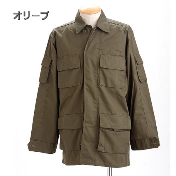 アメリカ軍 BDUジャケット 迷彩ジャケット Mサイズ オリーブ レプリカ 米軍 ミリタリーウェア ミリタリージャケット｜aline