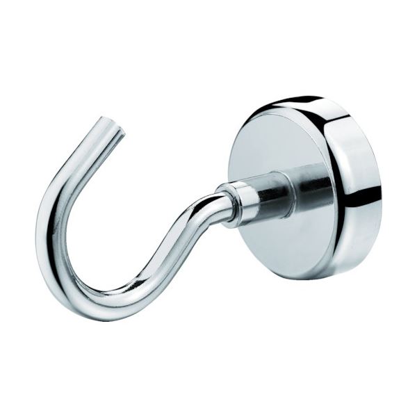 (まとめ) TRUSCO 強力マグネットフック 固定タイプ 42mm THM-42N 1個 【×5セット】