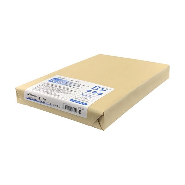 (まとめ) 長門屋商店 抗菌OA和紙 B5 白 ナ-KW111 1冊(250枚) 【×5セット】