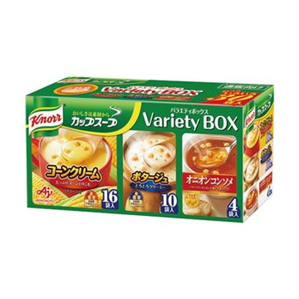 (まとめ)味の素 クノール カップ スープバラエティボックス 1箱(30食)【×10セット】【代引不可】|aline